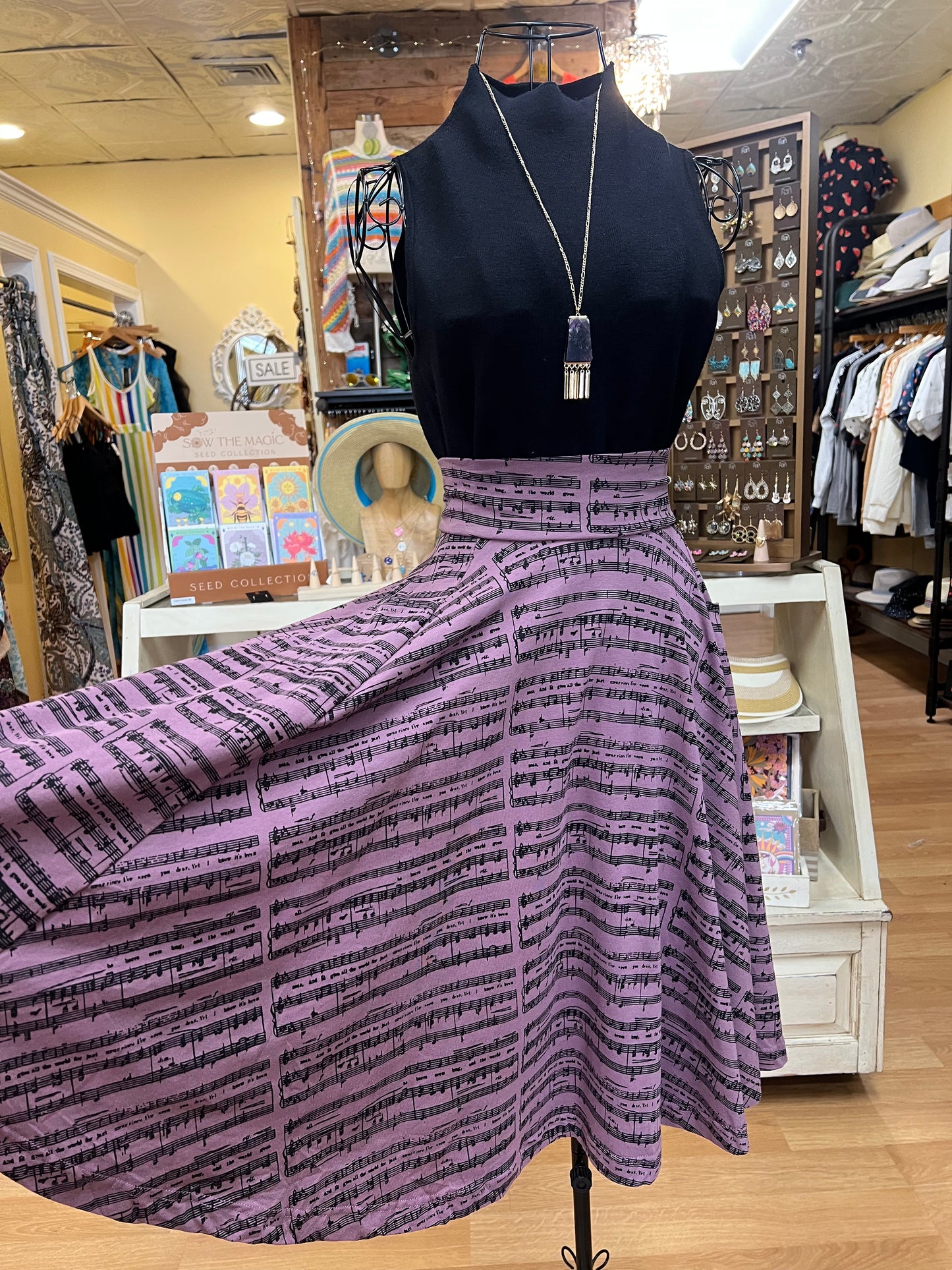 Effie's Heart Sojourn Skirt Symphony Print
