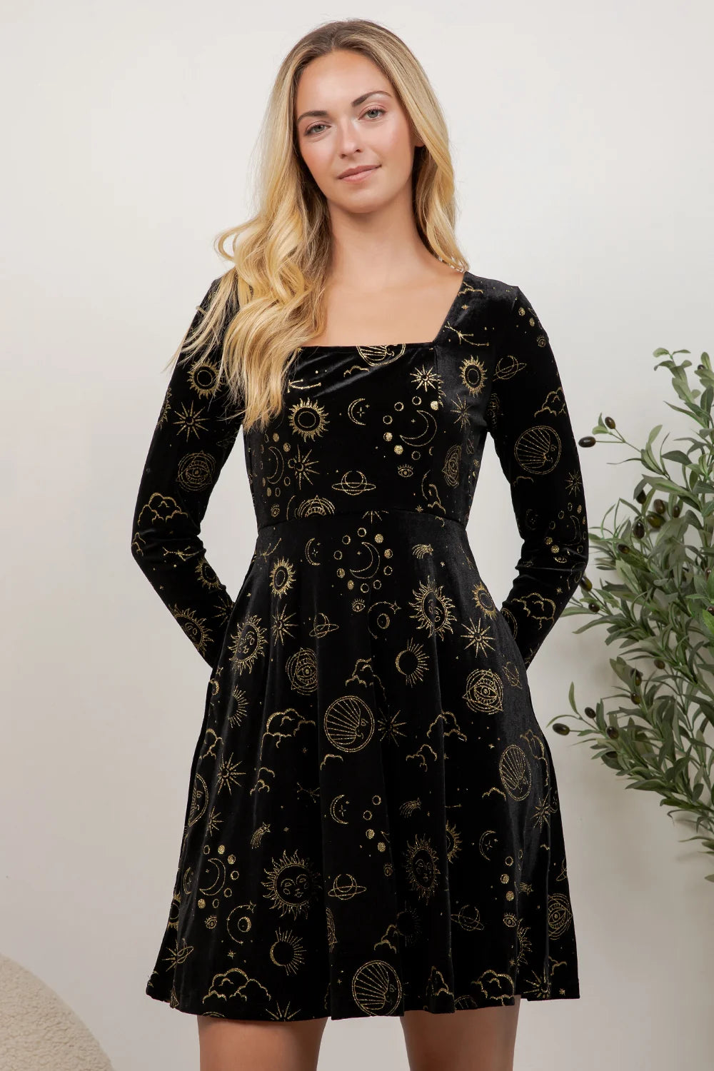 Celestial Velvet Dress