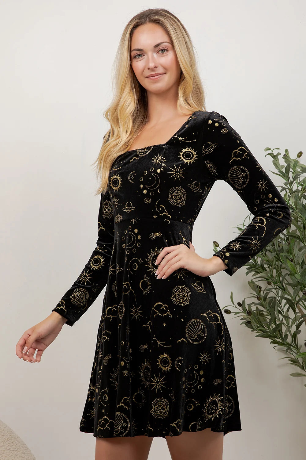Celestial Velvet Dress