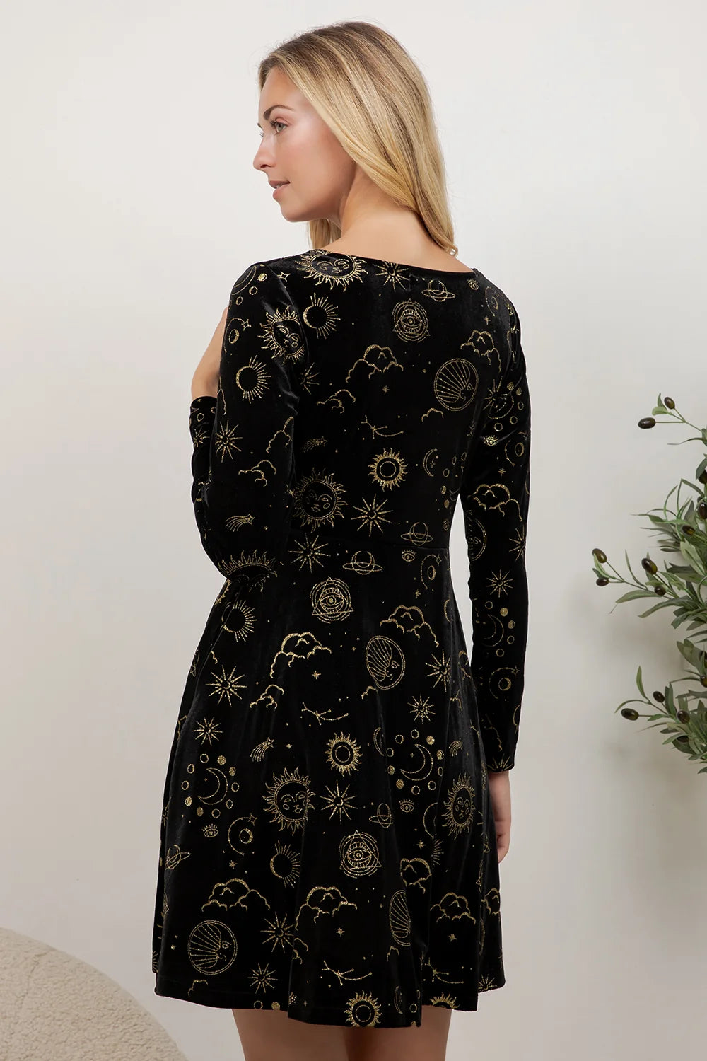 Celestial Velvet Dress