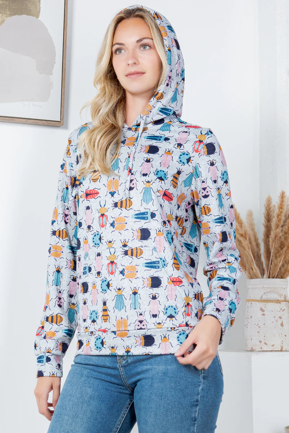 Colorful Bugs Pullover Hoodie