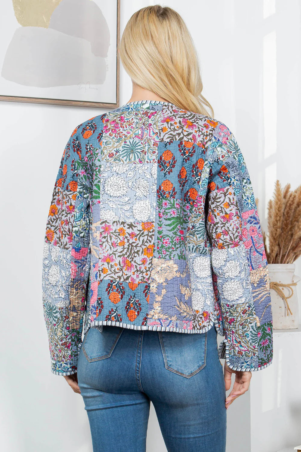 Quilted Patch Cotton Jacket
