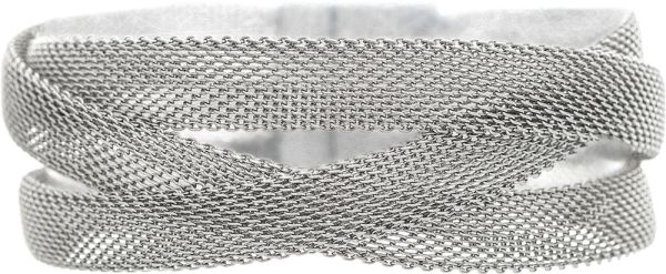 Crossover Mesh Chain Magnetic Bracelet