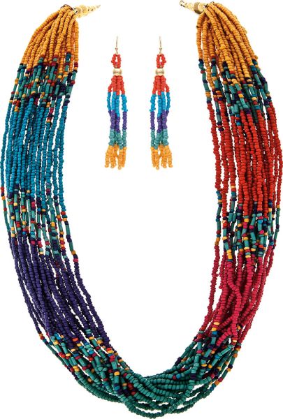 Chunky Seed Necklace Set