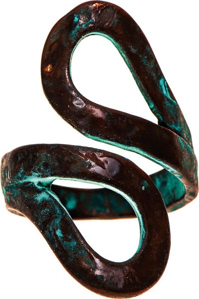 Patina Double Loop Adjustable Ring