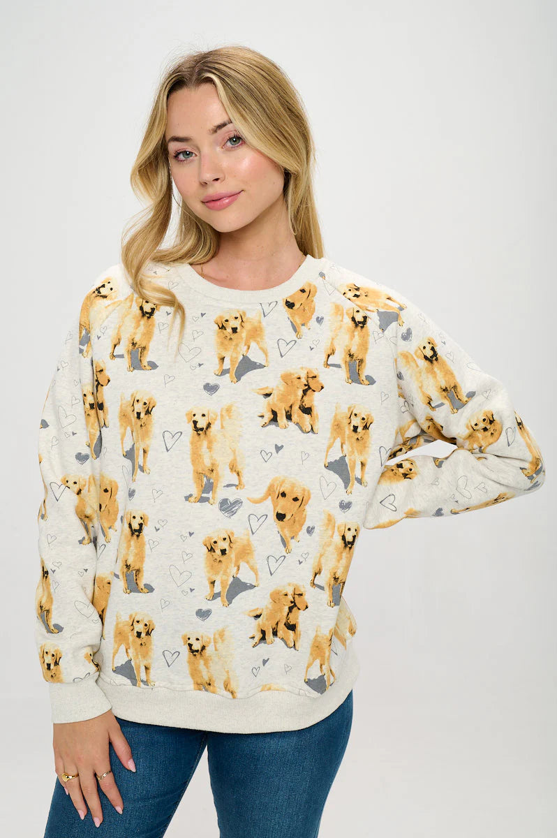 Golden Retriever Heart Sweatshirt