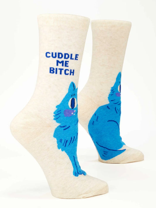 Cuddle Me Cat Women's Crew Socks