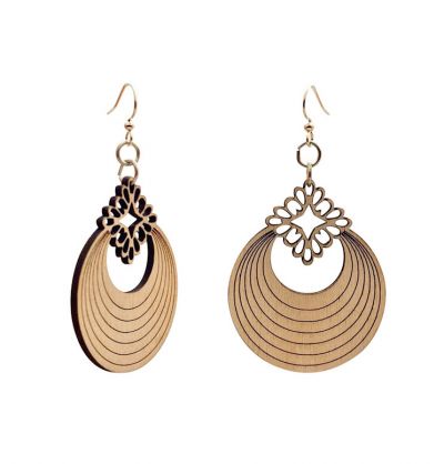 Wooden Circlet Earrings