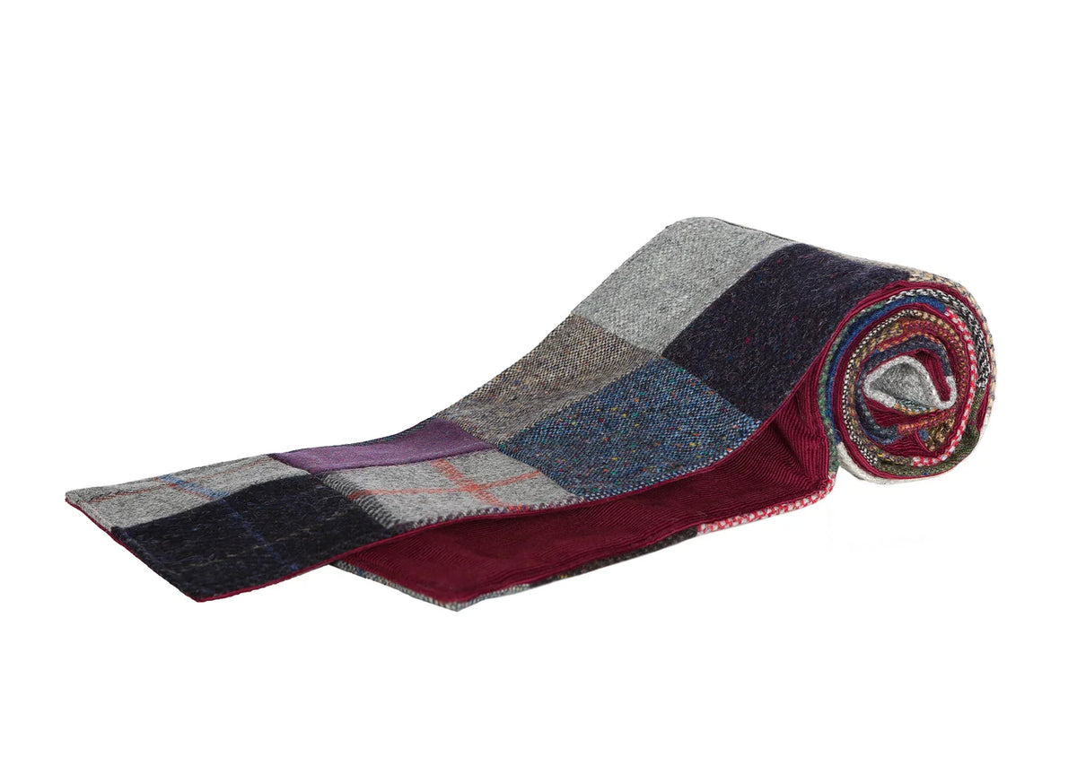 Patchwork Tweed / Corduroy Scarf