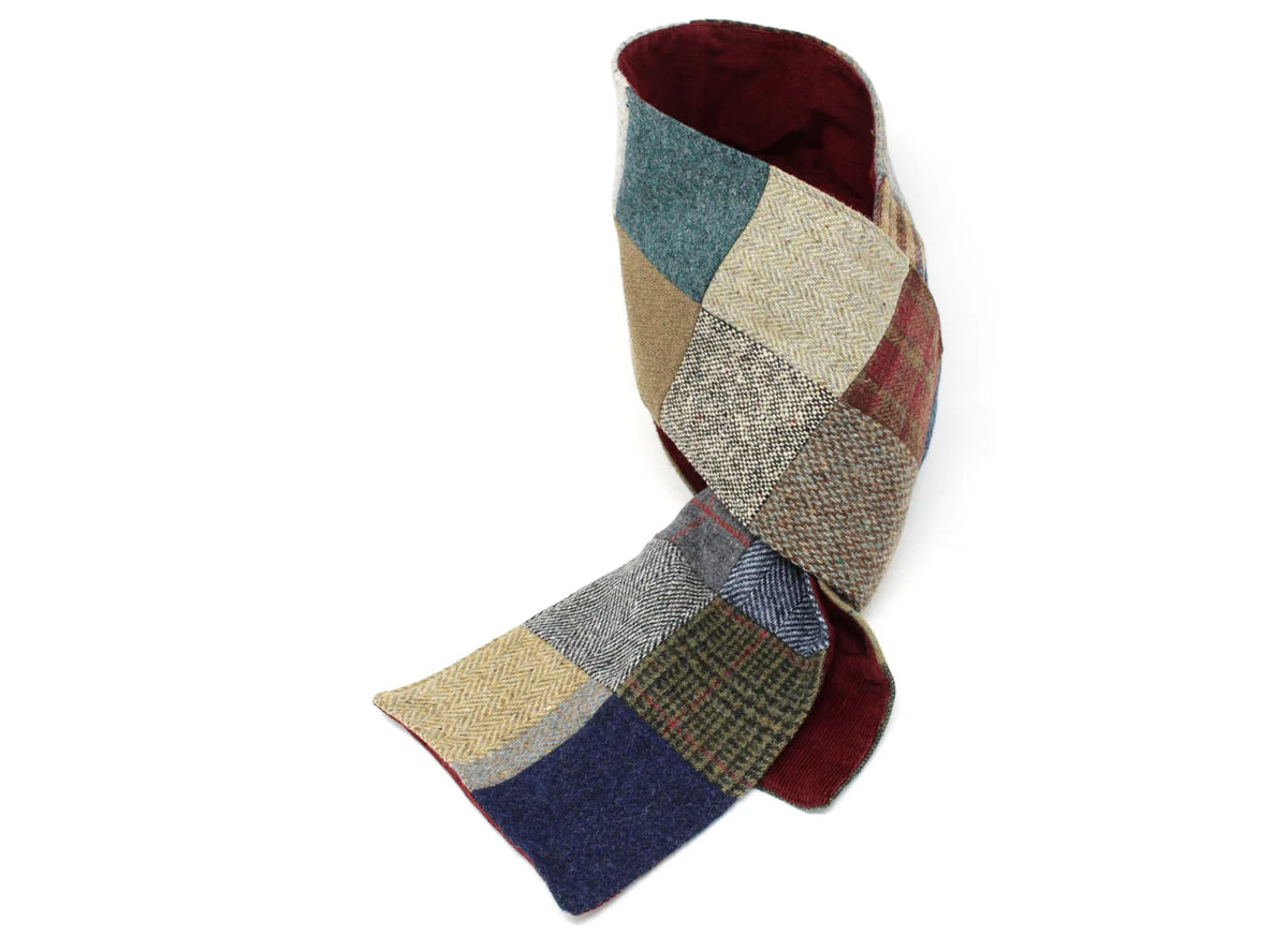 Patchwork Tweed / Corduroy Scarf