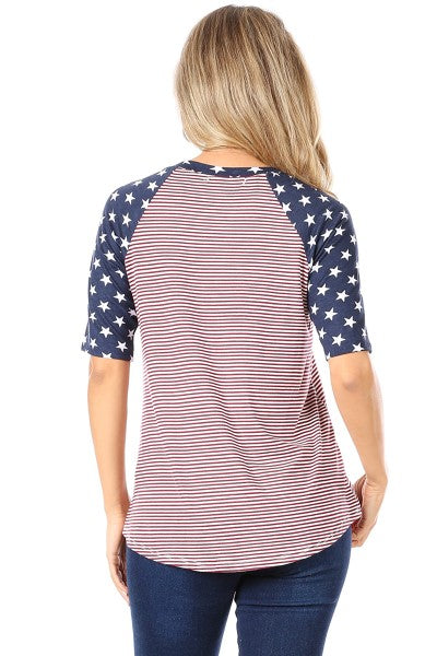 Plus Size Stars & Stripes Top