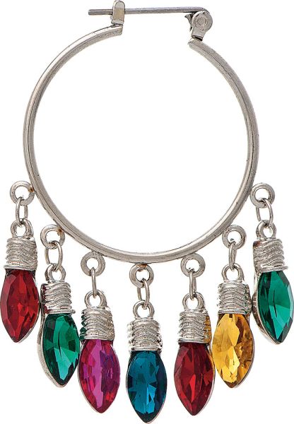 Holiday Lights Hoop Earrings