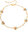 Floral Beaded Anklet