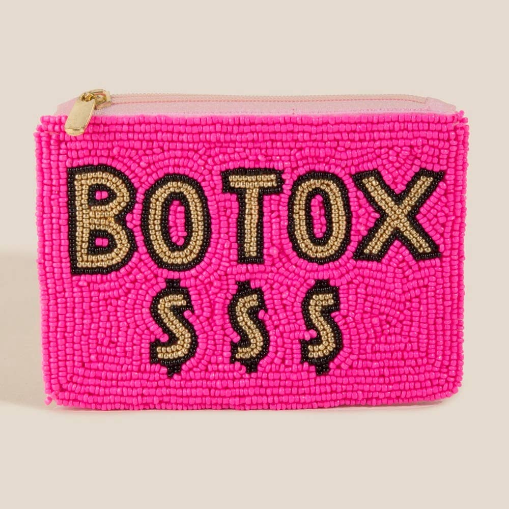 Botox Money Seed Beaded Coin Purse