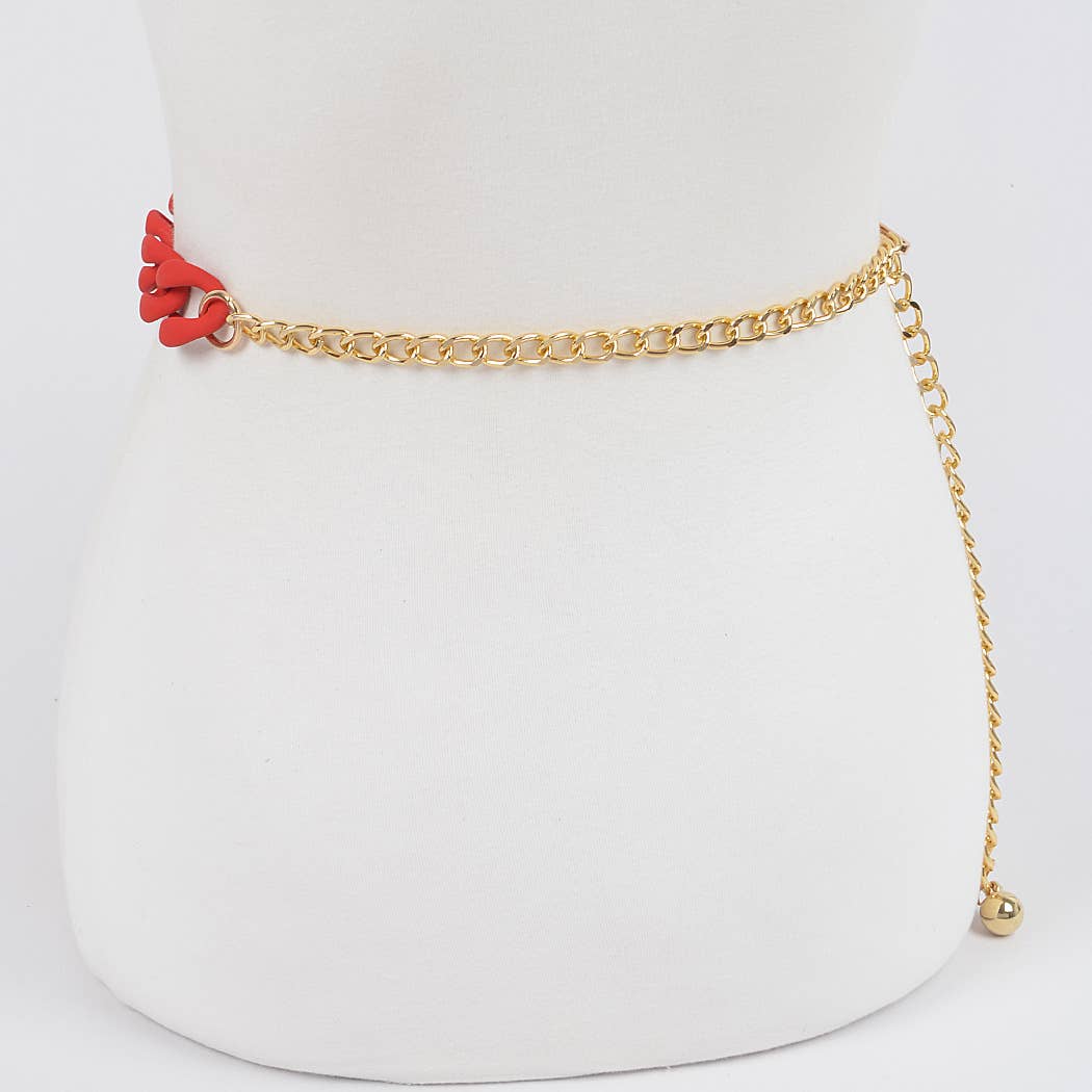 Vivid Matte Chain Belt