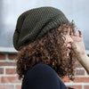 Waffle Knit Slouchy Beanie