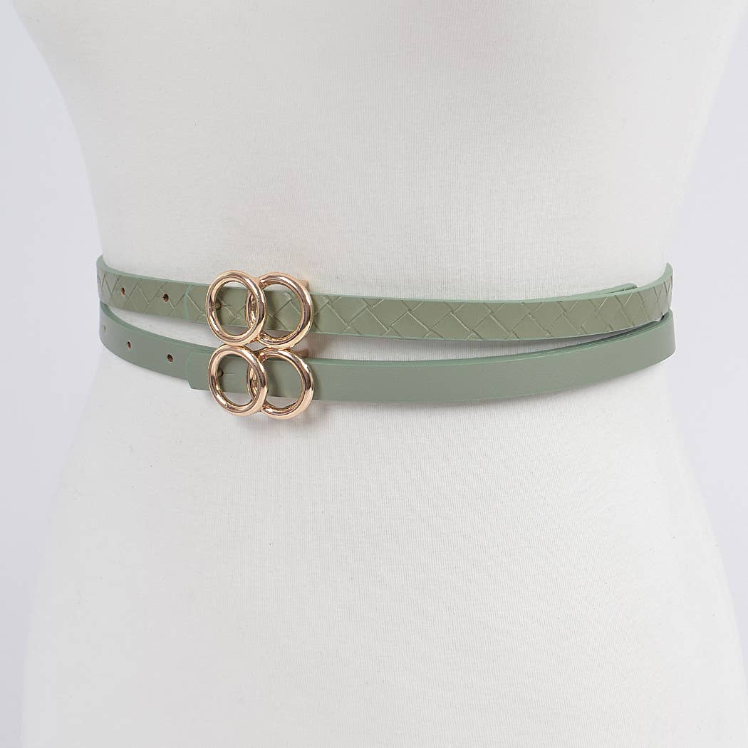 Sage Mini Circles Belt