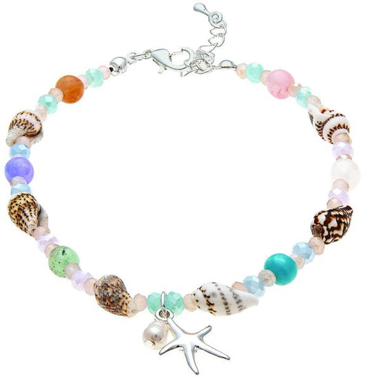 Starfish Beaded Anklet