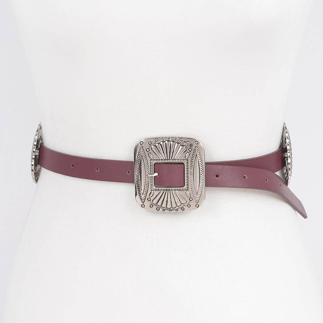 Western Style Multi Metal Belt