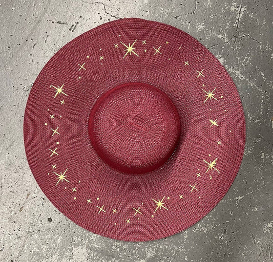 Wide Brim Starry Night Sunhat