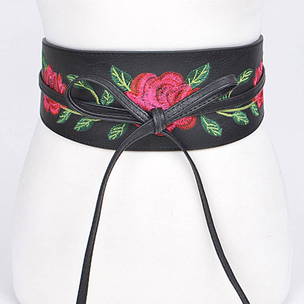 Take Me Floral Tie Belt