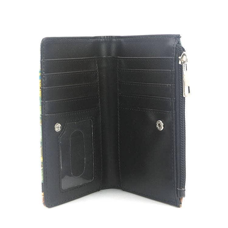 Black Cat Sunflower Wallet