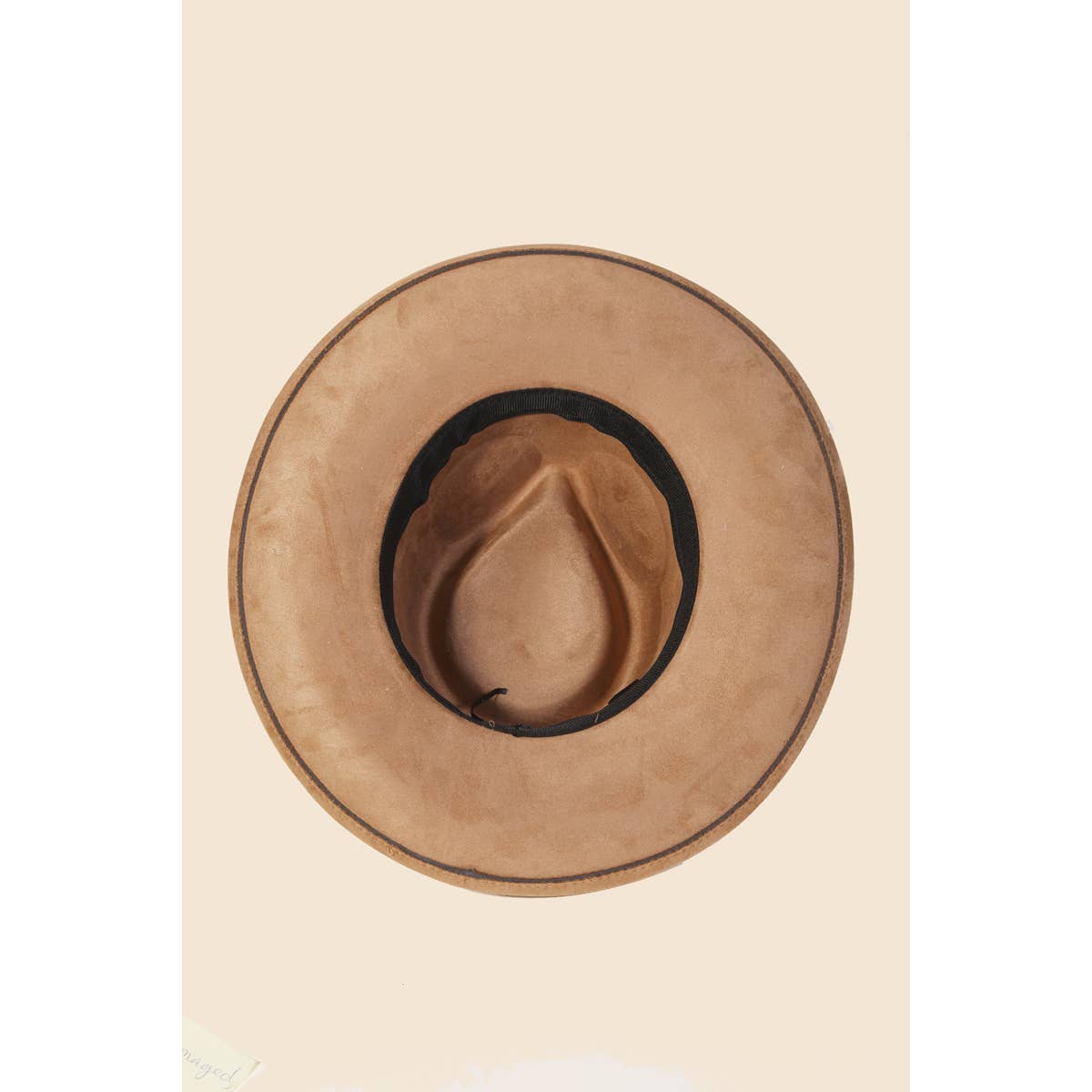Embroidered Flower Strap Fedora