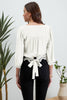 3/4 Sleeve Scalloped Top