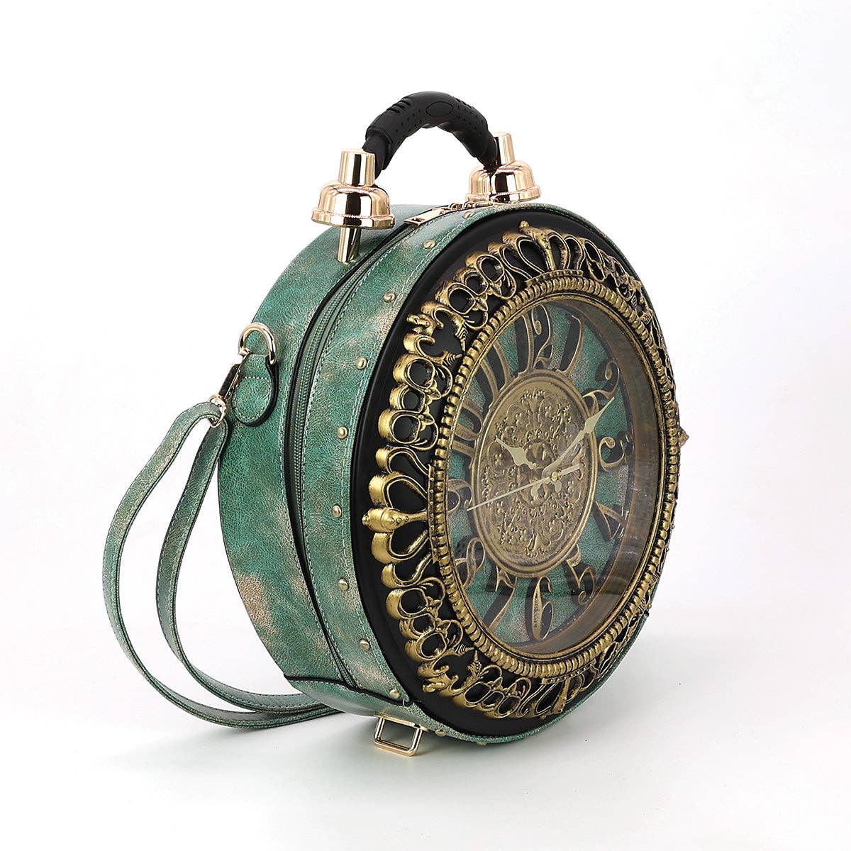 Patina Vintage Clock Bag in Vinyl