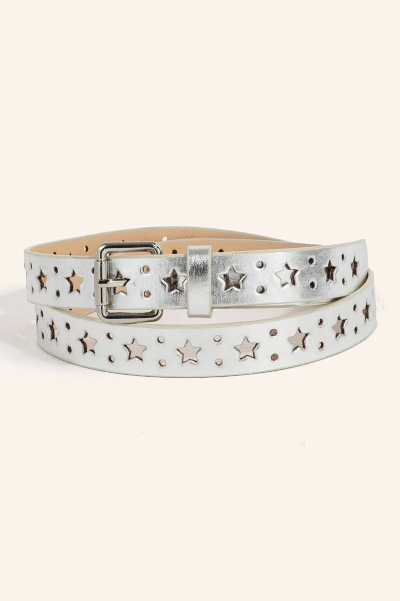 Multi Star Notch Fashion Belt