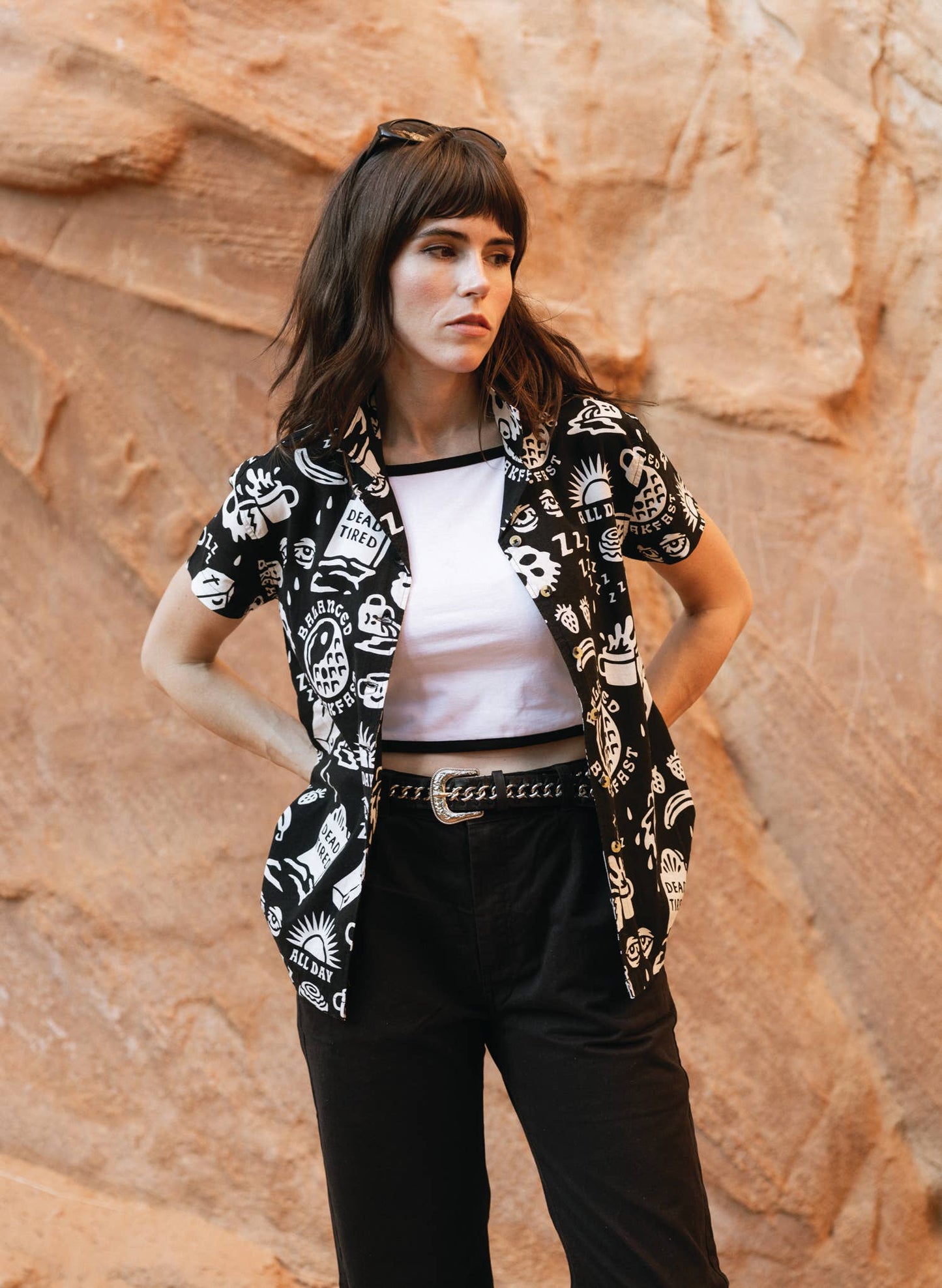 Dead Tired Coffee Button Down Shirt
