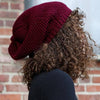 Waffle Knit Slouchy Beanie