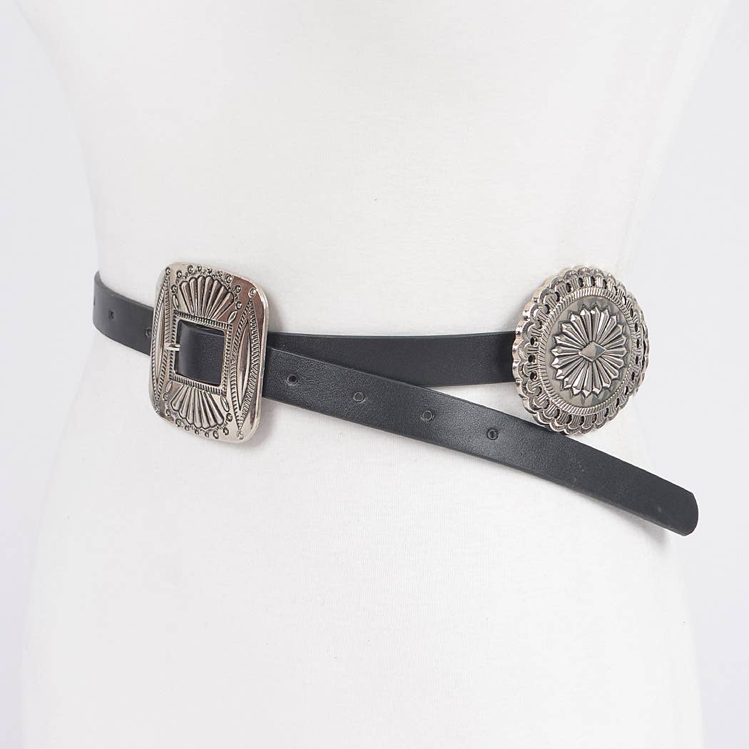 Western Style Multi Metal Belt