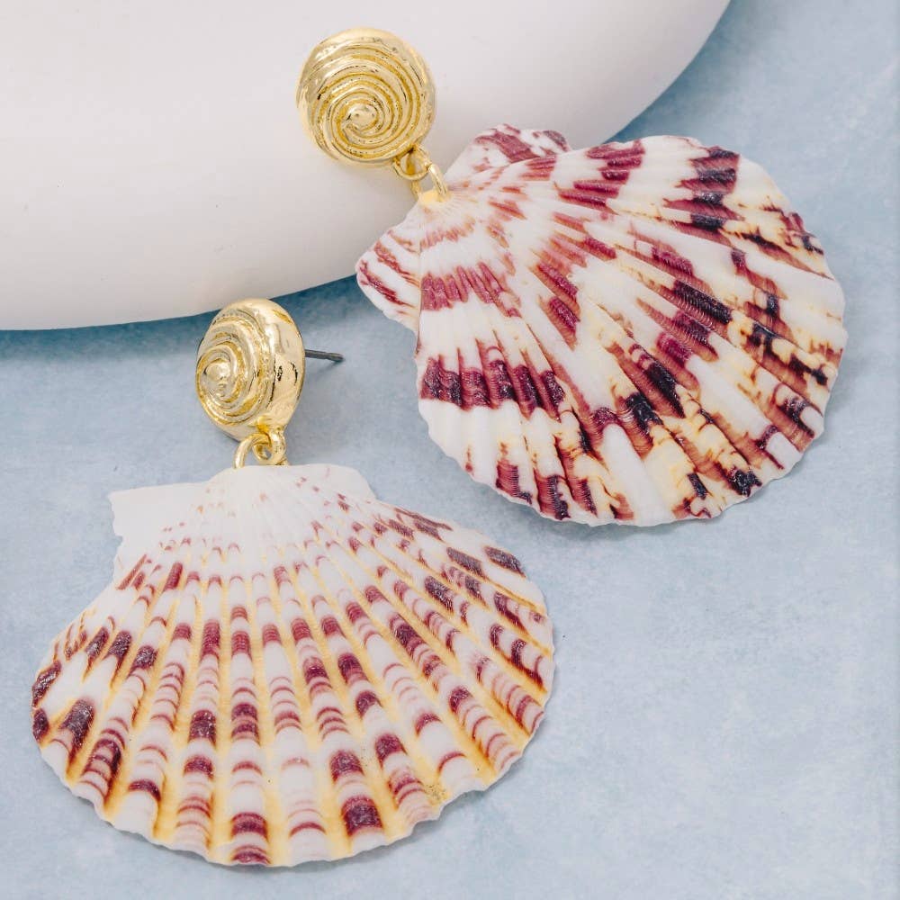 Sealife Shell Drop Earrings