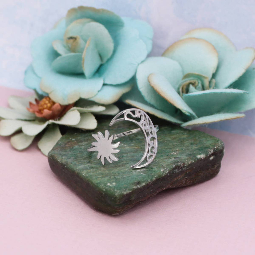 Moonlight Dreams Silver Wrap Ring