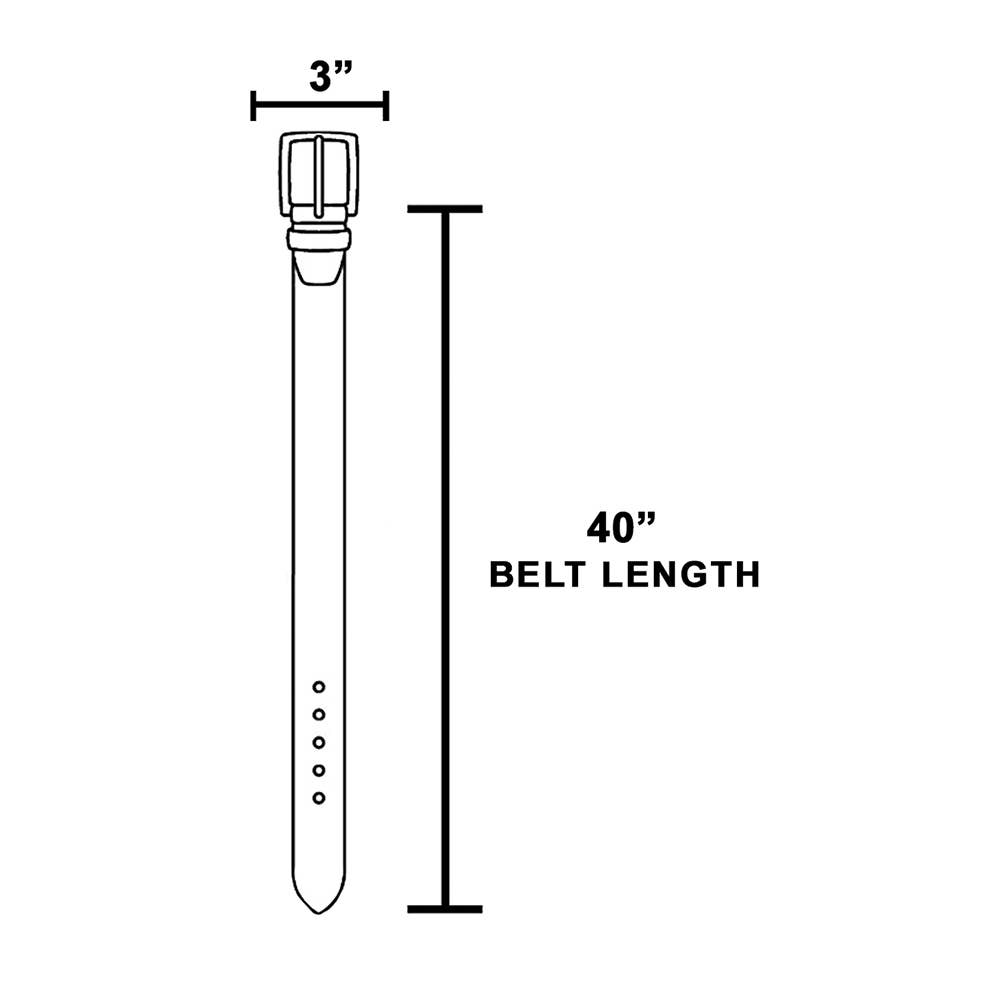 Wide Double Row Grommet Vegan Leather Belt