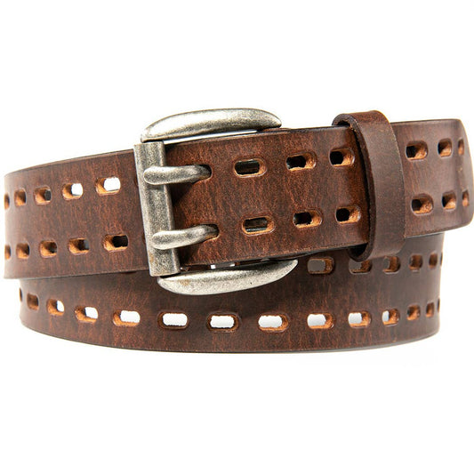 Pierced Leather Belt