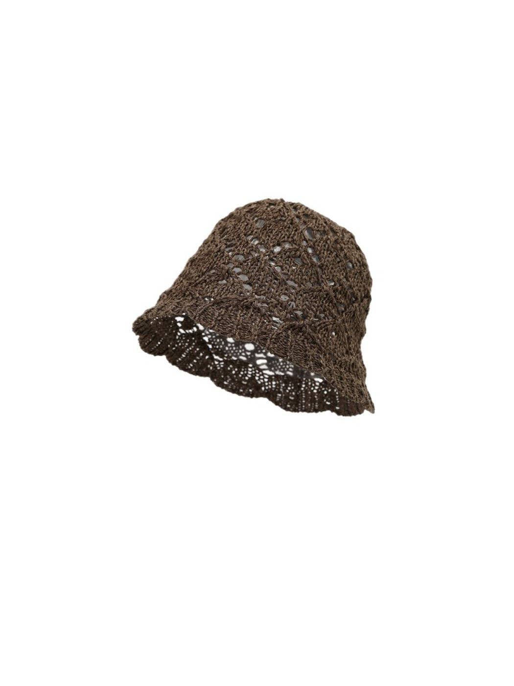 Crochet Scallop Edge Bucket Hat
