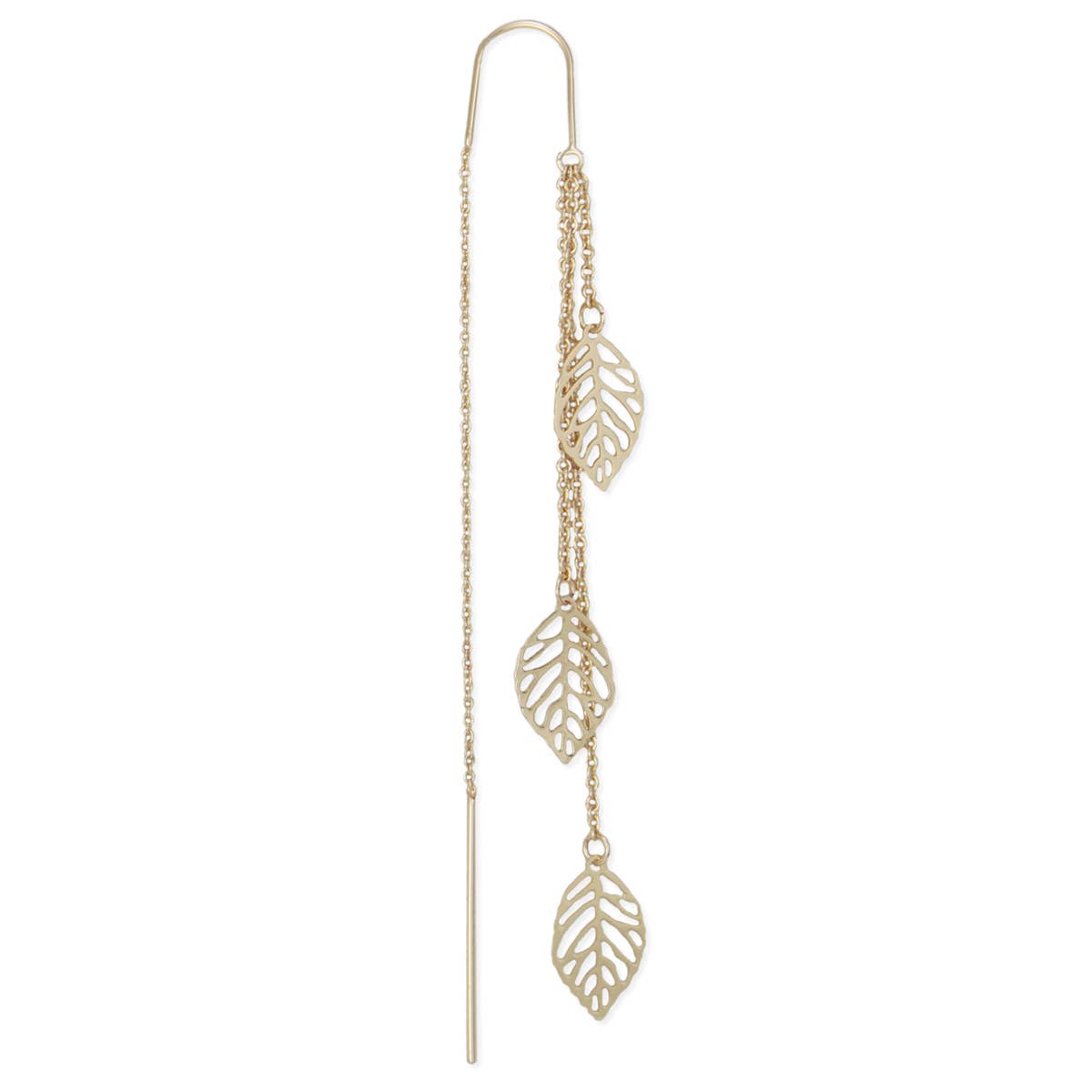 Luxurious Leaves Chain Earrings