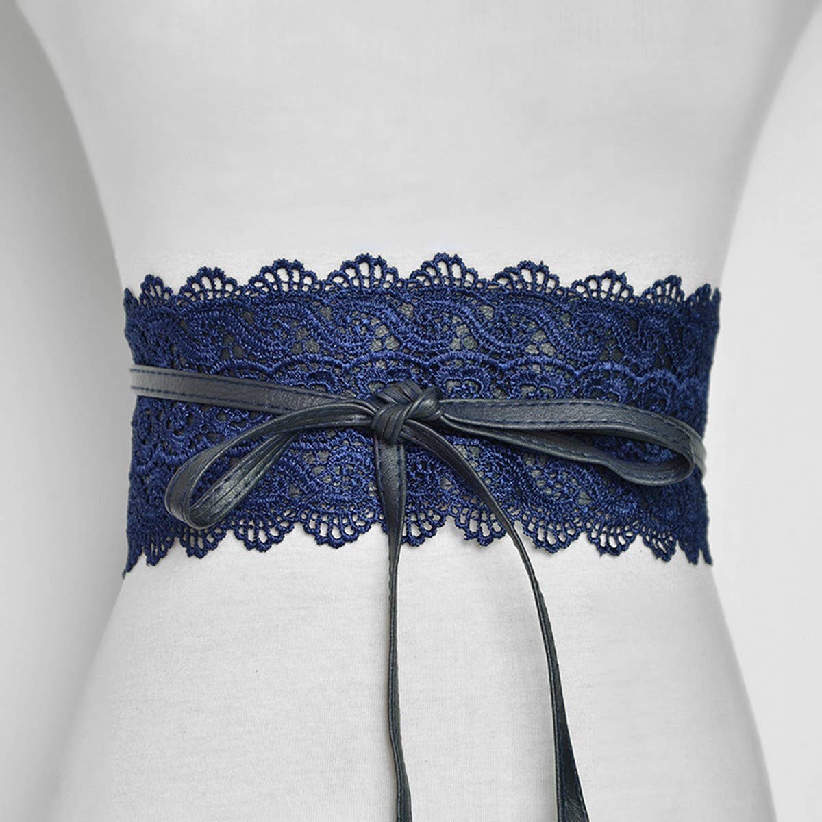 Elegant Lace Tie Belt