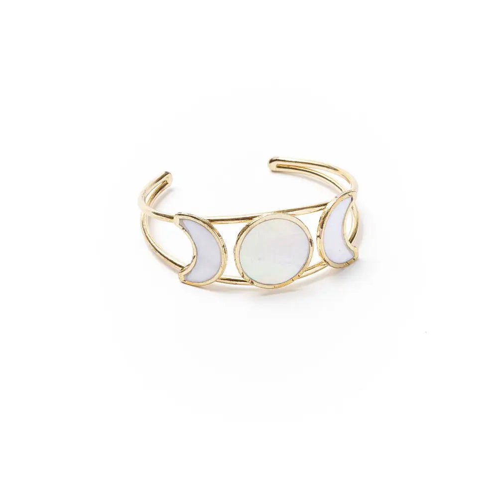 Mother of Pearl Moon Phases Cuff