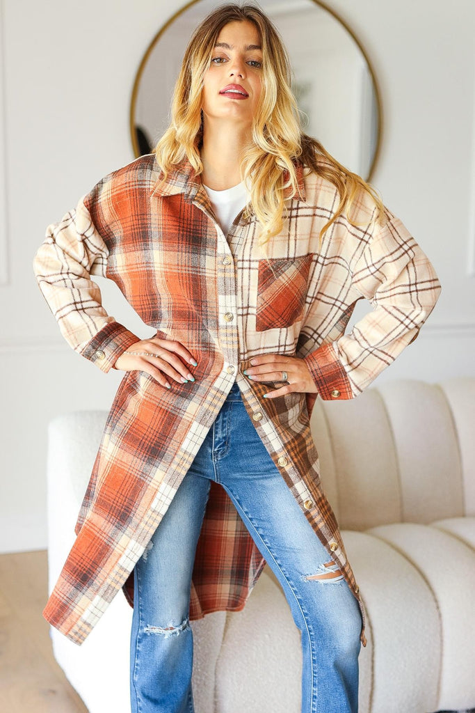 Oversized Plaid Flannel Shacket