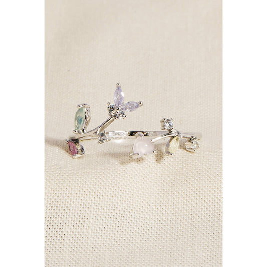 Open Leaf Twist Butterfly Ring