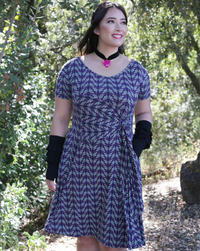 Effie's Heart Capote Dress Luna Moth Print