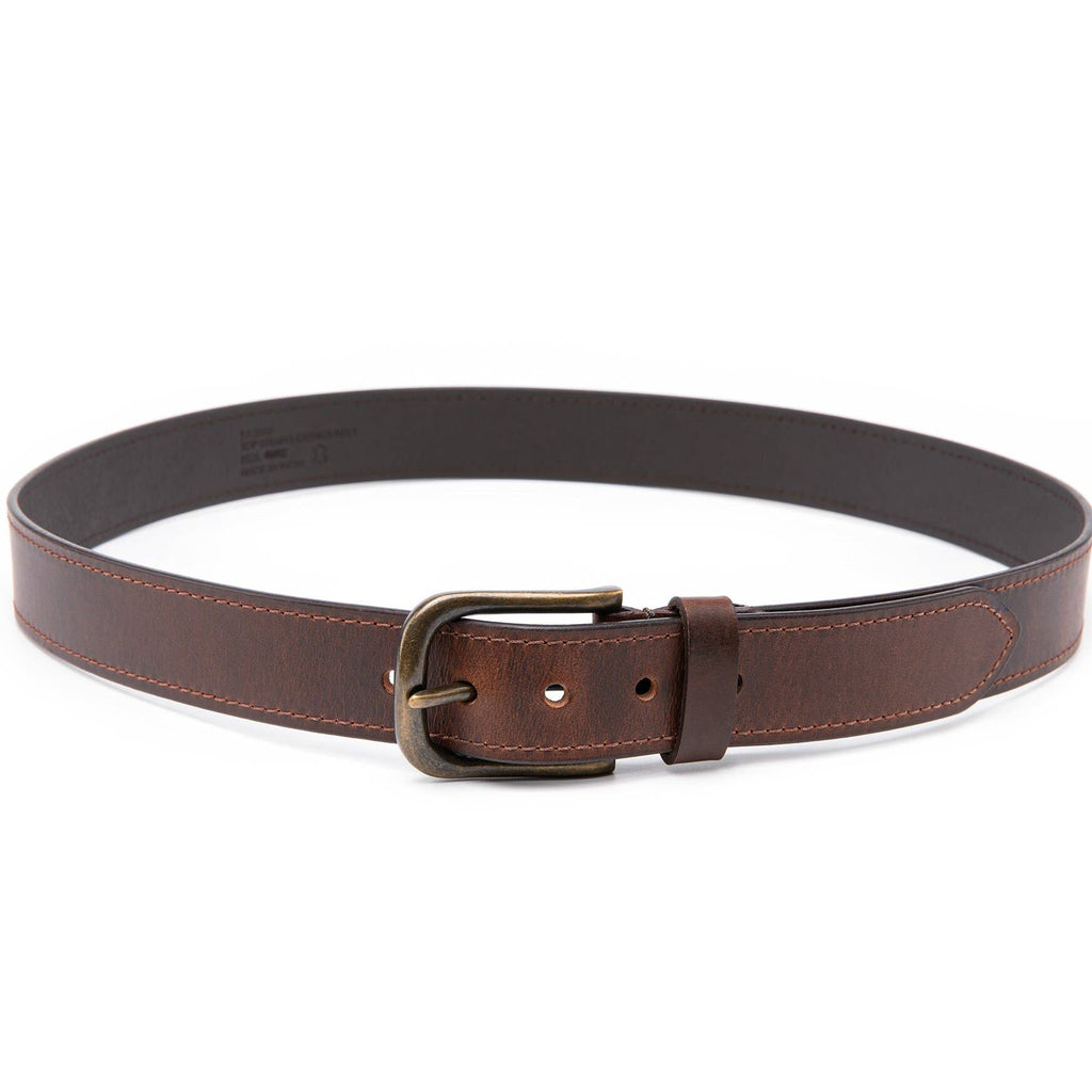 Side Stitch Leather Belt