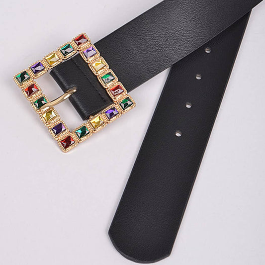 Plus Size Limestone Square Belt