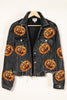 Pumpkin Sequin Corduroy Jacket