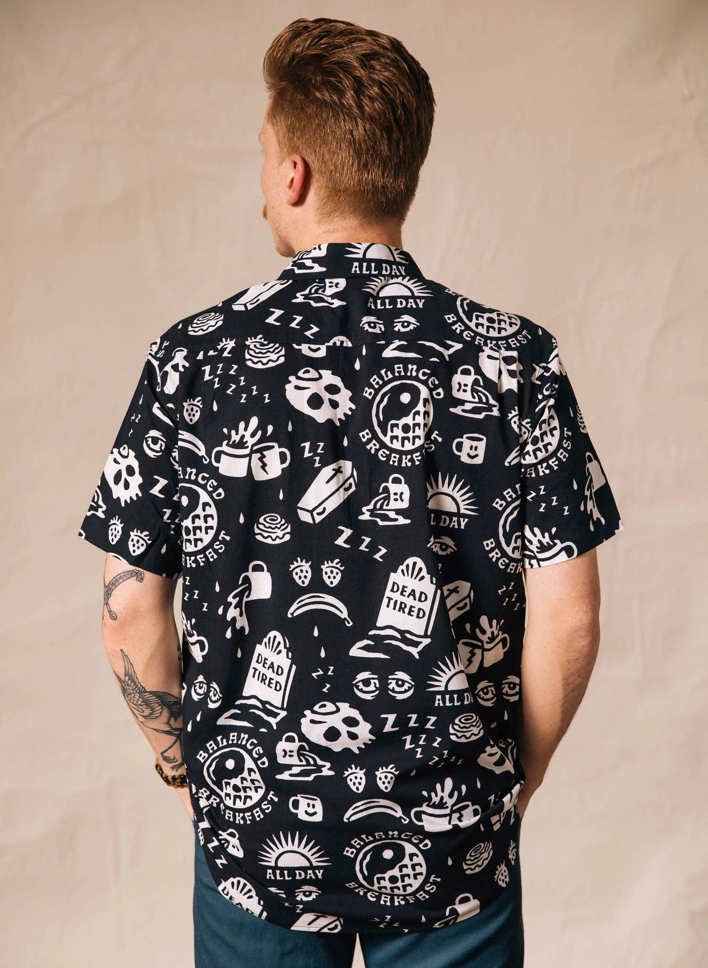 Dead Tired Coffee Button Down Shirt