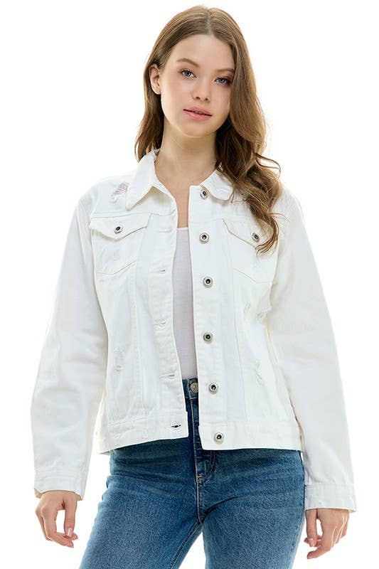 White Denim Jacket