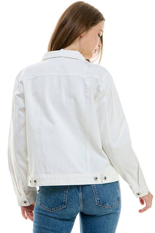 White Denim Jacket